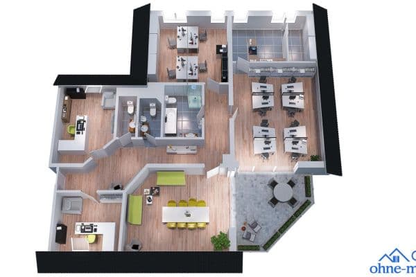 Pronájem kanceláře 218 m², Zum Wiesengrund 8, Kesselsdorf Pronájem kanceláře 218 m², Zum Wiesengrund 8, Kesselsdorf