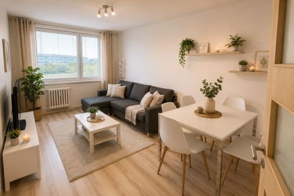 Pronájem bytu 2+kk 43 m², Hráského, Praha Pronájem bytu 2+kk 43 m², Hráského, Praha
