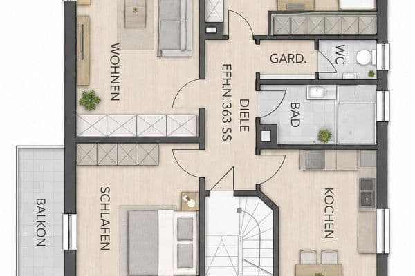 Pronájem bytu 3+1 73 m², Salach Pronájem bytu 3+1 73 m², Salach