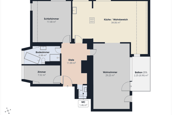 Prodej bytu 3+1 106 m², Hamburg, Hamburg Prodej bytu 3+1 106 m², Hamburg, Hamburg