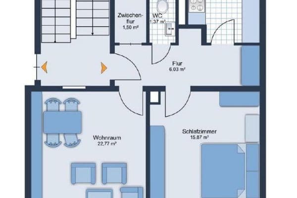 Pronájem bytu 2+1 60 m², Nürnberg, Bavorsko Pronájem bytu 2+1 60 m², Nürnberg, Bavorsko