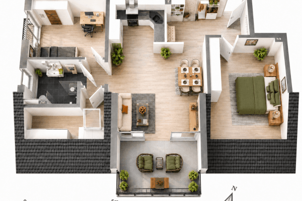 Pronájem bytu 3+kk 79 m², Benhauser Straße 42, Paderborn, Severní Porýní-Vestfálsko Pronájem bytu 3+kk 79 m², Benhauser Straße 42, Paderborn, Severní Porýní-Vestfálsko