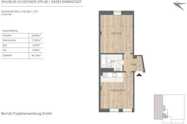 Prodej bytu 2+1 44 m², Wilhelm-Leuschner-Str. 40, Darmstadt Prodej bytu 2+1 44 m², Wilhelm-Leuschner-Str. 40, Darmstadt