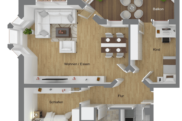 Pronájem bytu 3+1 85 m², Weikersheim Pronájem bytu 3+1 85 m², Weikersheim