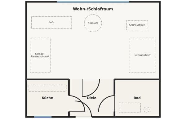 Pronájem bytu 1+1 30 m², Brückenstraße 17, Frankfurt, Hessen Pronájem bytu 1+1 30 m², Brückenstraße 17, Frankfurt, Hessen