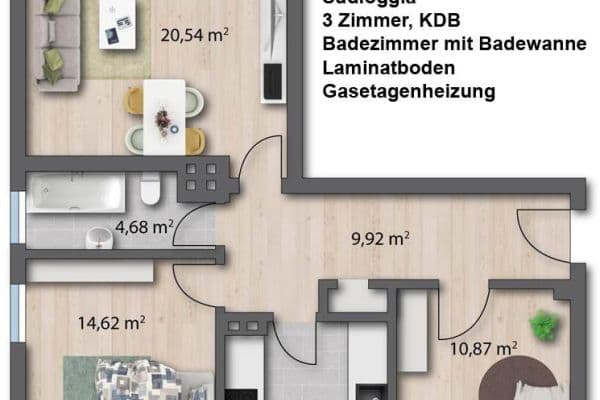 Pronájem bytu 3+1 70 m², Kreuzstr. 25, Wuppertal-Oberbarmen Pronájem bytu 3+1 70 m², Kreuzstr. 25, Wuppertal-Oberbarmen