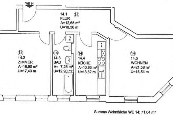 Pronájem bytu 2+1 72 m², Wurzner Straße 11, Leipzig, Sasko Pronájem bytu 2+1 72 m², Wurzner Straße 11, Leipzig, Sasko