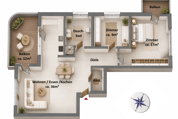 Prodej bytu 3+1 87 m², Zum Großen Zernsee 4D, Werder Prodej bytu 3+1 87 m², Zum Großen Zernsee 4D, Werder