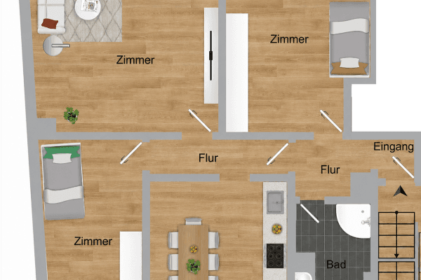Pronájem bytu 3+1 85 m², Hauptstraße 125, Wiesloch Pronájem bytu 3+1 85 m², Hauptstraße 125, Wiesloch
