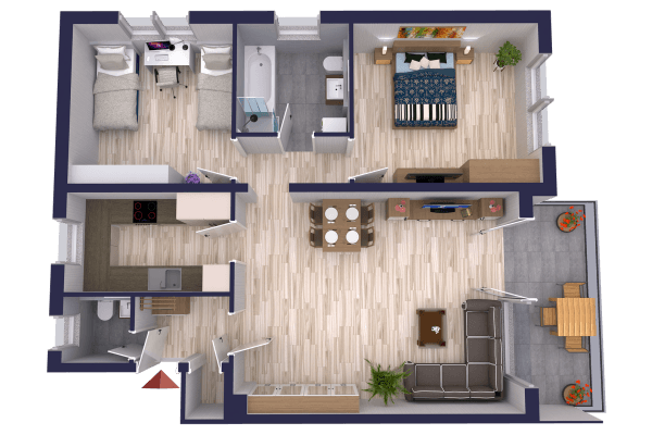 Pronájem bytu 3+1 80 m², Uhlandstrasse 32, Überlingen Pronájem bytu 3+1 80 m², Uhlandstrasse 32, Überlingen
