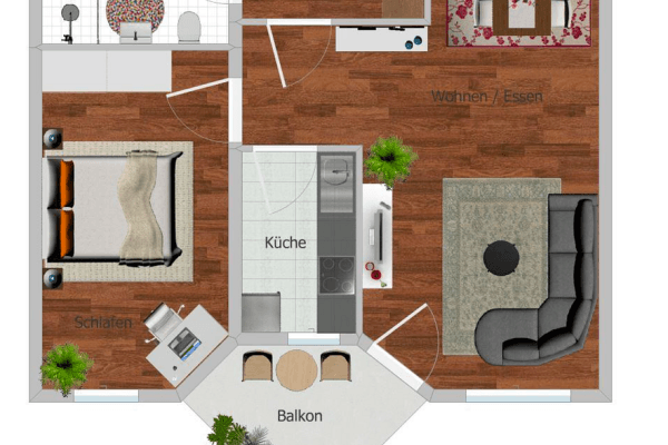 Pronájem bytu 2+1 55 m², Nürnberg, Bavorsko Pronájem bytu 2+1 55 m², Nürnberg, Bavorsko
