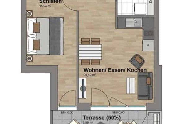 Pronájem bytu 2+1 59 m², Frankfurt, Hessen Pronájem bytu 2+1 59 m², Frankfurt, Hessen