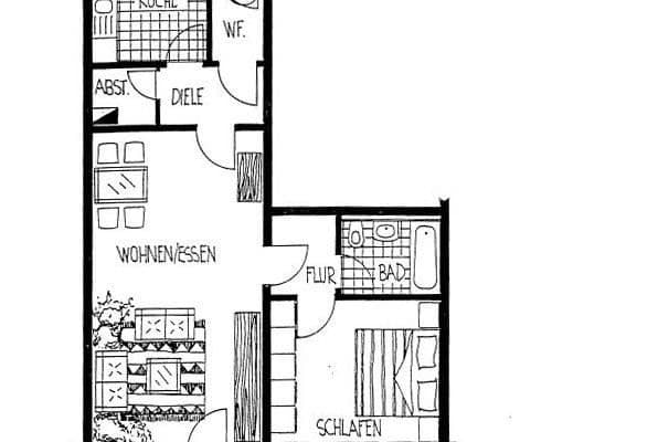 Pronájem bytu 2+1 71 m², Am Klemmberg 9, Weißenfels Pronájem bytu 2+1 71 m², Am Klemmberg 9, Weißenfels