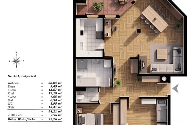 Prodej bytu 3+kk 101 m², Friedrichshafen, Bádensko-Württembersko Prodej bytu 3+kk 101 m², Friedrichshafen, Bádensko-Württembersko