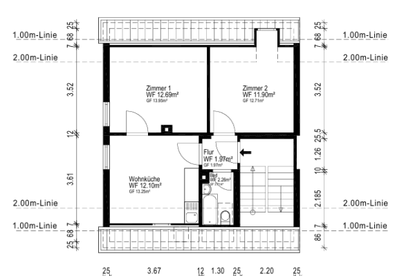 Prodej bytu 2+kk 42 m², Weststraße, Bochum Prodej bytu 2+kk 42 m², Weststraße, Bochum