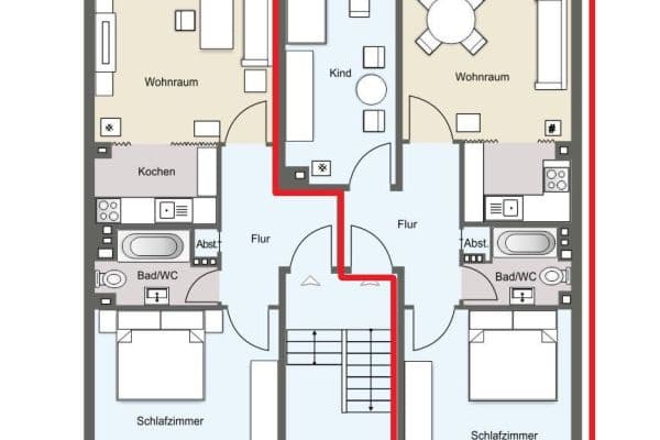 Pronájem bytu 3+1 55 m², Bochum Pronájem bytu 3+1 55 m², Bochum