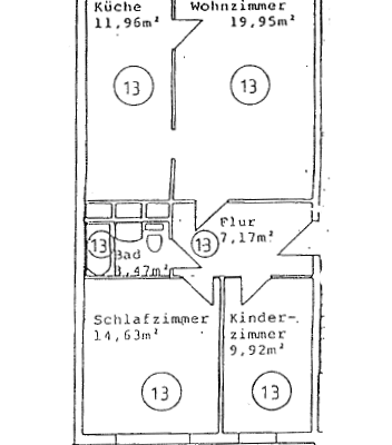 Pronájem bytu 3+1 68 m², Unterm Ettersberg 14, Weimar Pronájem bytu 3+1 68 m², Unterm Ettersberg 14, Weimar