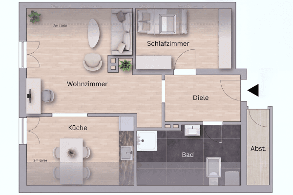Pronájem bytu 2+1 52 m², Idstein Pronájem bytu 2+1 52 m², Idstein