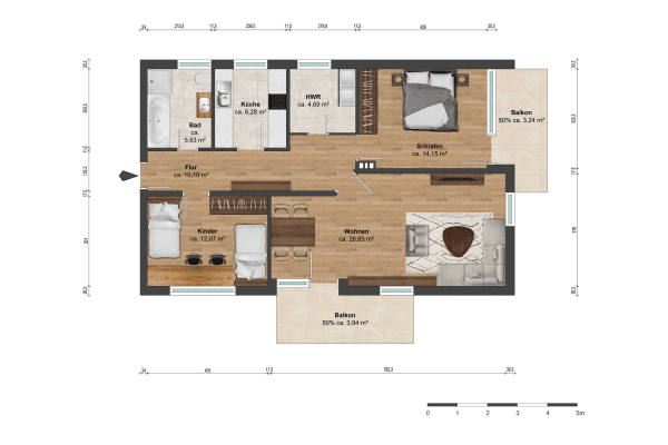 Prodej bytu 3+1 81 m², Braunschweig, Dolní Sasko Prodej bytu 3+1 81 m², Braunschweig, Dolní Sasko