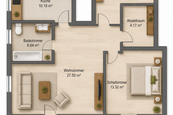 Pronájem bytu 3+1 73 m², Hauptstraße 4c, Cossebaude, Sasko Pronájem bytu 3+1 73 m², Hauptstraße 4c, Cossebaude, Sasko