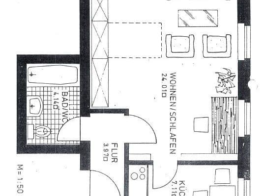Pronájem bytu 1+1 38 m², Nürnberg - Nordstadt Pronájem bytu 1+1 38 m², Nürnberg - Nordstadt