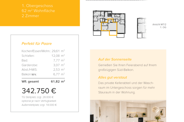 Prodej bytu 2+1 62 m², Moltkestr. 7, Langenau, Bádensko-Württembersko Prodej bytu 2+1 62 m², Moltkestr. 7, Langenau, Bádensko-Württembersko