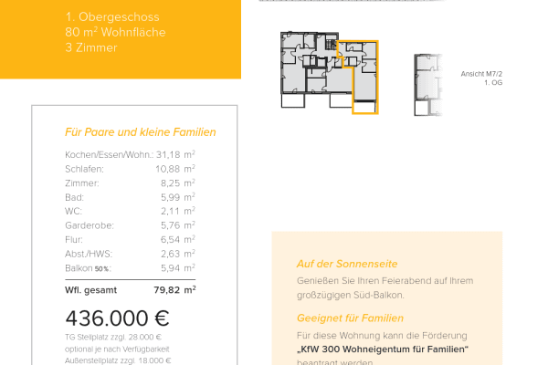Prodej bytu 3+1 80 m², Moltkestr. 7, Langenau, Bádensko-Württembersko Prodej bytu 3+1 80 m², Moltkestr. 7, Langenau, Bádensko-Württembersko