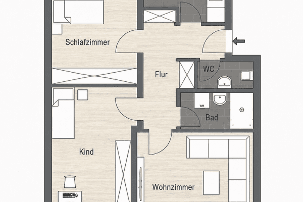 Prodej bytu 3+1 77 m², Neu-Ulm Prodej bytu 3+1 77 m², Neu-Ulm