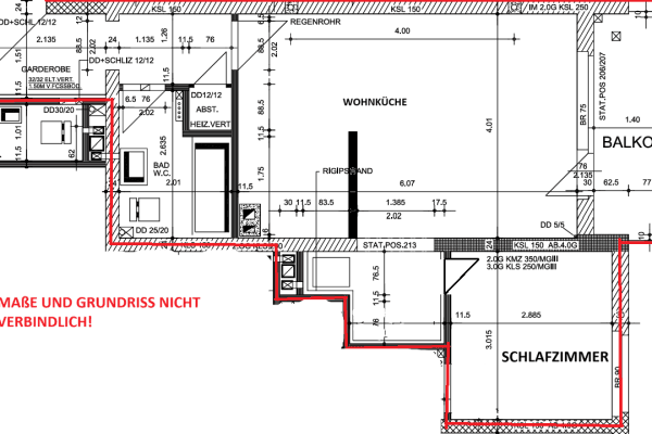 Pronájem bytu 2+1 48 m², Auf dem Knick 7, Witten Pronájem bytu 2+1 48 m², Auf dem Knick 7, Witten