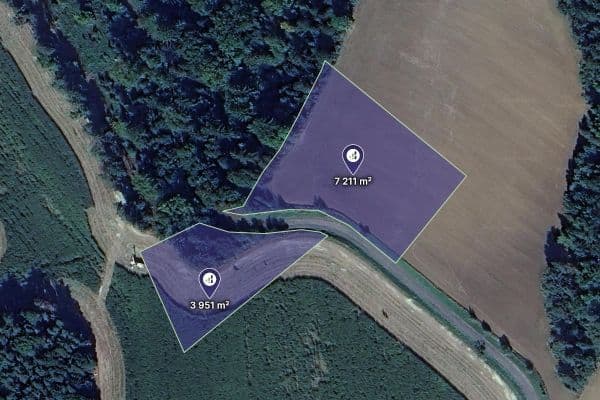 Prodej pozemku 9.302 m², Hluboká Prodej pozemku 9.302 m², Hluboká