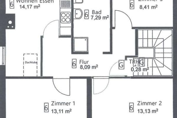 Pronájem bytu 3+kk 65 m², Löwensteiner Str. 20, Mainhardt Pronájem bytu 3+kk 65 m², Löwensteiner Str. 20, Mainhardt