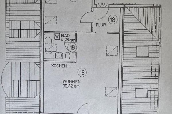 Pronájem bytu 2+1 59 m², Grimmaische Str. 58, Döbeln, Sasko Pronájem bytu 2+1 59 m², Grimmaische Str. 58, Döbeln, Sasko
