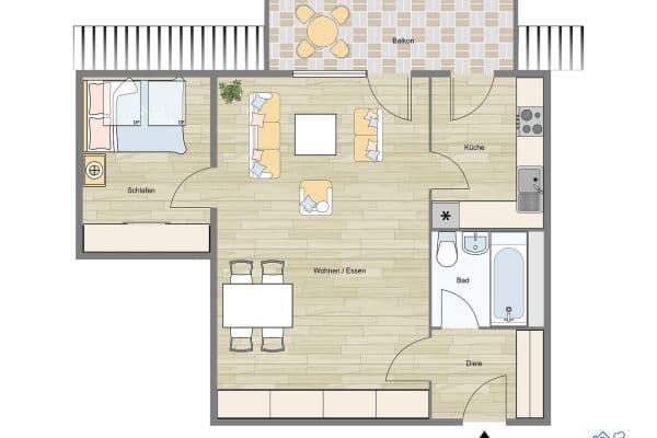 Prodej bytu 1+kk 49 m², Begonienweg 10, Hamburg-Wandsbek, Hamburg Prodej bytu 1+kk 49 m², Begonienweg 10, Hamburg-Wandsbek, Hamburg