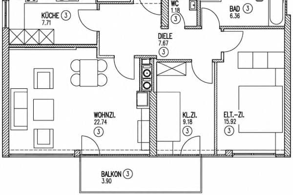 Prodej bytu 3+1 78 m², Leoprechtingstraße 23, München, Bavorsko Prodej bytu 3+1 78 m², Leoprechtingstraße 23, München, Bavorsko