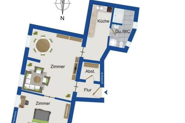 Pronájem bytu 2+1 63 m², Rothenburger Straße 151, Nürnberg, Bavorsko Pronájem bytu 2+1 63 m², Rothenburger Straße 151, Nürnberg, Bavorsko