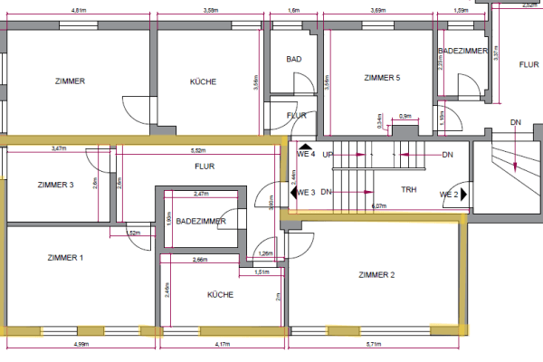 Pronájem bytu 3+1 74 m², Garmannstr. 11, Marl Pronájem bytu 3+1 74 m², Garmannstr. 11, Marl