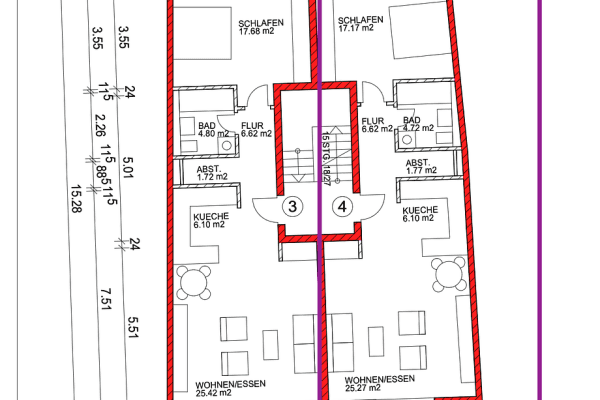 Pronájem bytu 2+1 60 m², Kohlenstraße 7/1, Rastatt Pronájem bytu 2+1 60 m², Kohlenstraße 7/1, Rastatt
