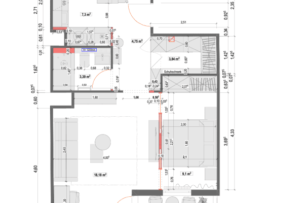 Pronájem bytu 2+1 50 m², Gotha-Allee 36, Berlin, Berlín Pronájem bytu 2+1 50 m², Gotha-Allee 36, Berlin, Berlín