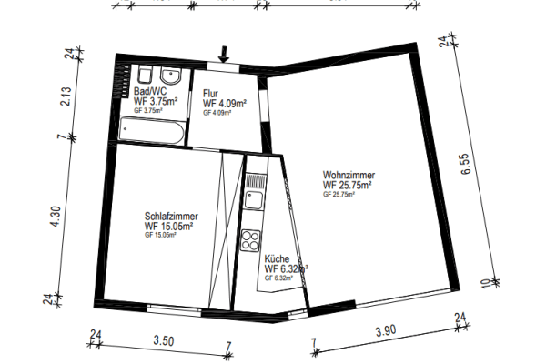 Prodej bytu 2+1 55 m², München, Bavorsko Prodej bytu 2+1 55 m², München, Bavorsko