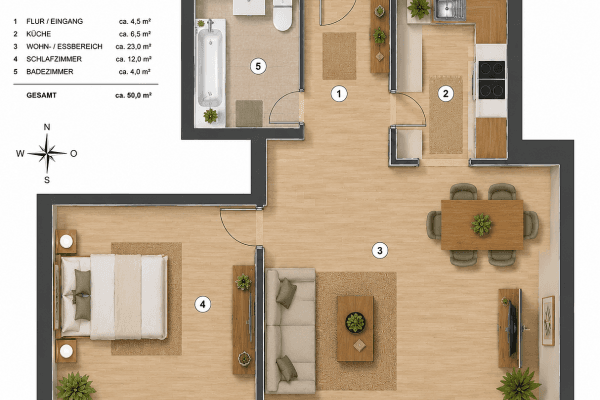 Pronájem bytu 1+kk 52 m², Wilhelm-Plesse-Str. 26, Leipzig, Sasko Pronájem bytu 1+kk 52 m², Wilhelm-Plesse-Str. 26, Leipzig, Sasko