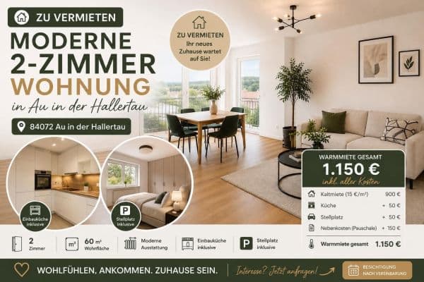 Pronájem bytu 2+1 60 m², Zarrerweg 23, Au, Bavorsko Pronájem bytu 2+1 60 m², Zarrerweg 23, Au, Bavorsko
