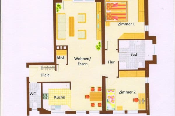 Pronájem bytu 3+1 96 m², Schulstraße 20a, 64572 Büttelborn Pronájem bytu 3+1 96 m², Schulstraße 20a, 64572 Büttelborn