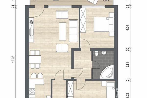 Prodej bytu 3+1 89 m², Kaarst Prodej bytu 3+1 89 m², Kaarst