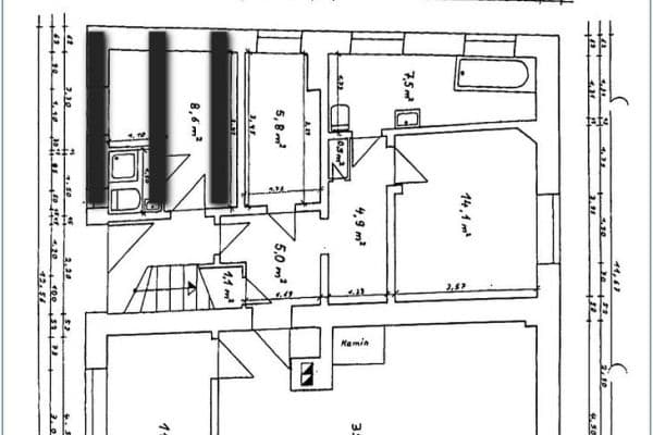 Pronájem bytu 3+1 85 m², Nassau Pronájem bytu 3+1 85 m², Nassau