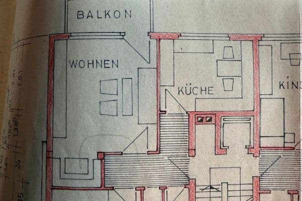 Pronájem bytu 2+1 56 m², Triftstraße 19, Frankfurt Pronájem bytu 2+1 56 m², Triftstraße 19, Frankfurt