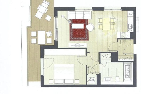 Pronájem bytu 2+1 76 m², Köln, Severní Porýní-Vestfálsko Pronájem bytu 2+1 76 m², Köln, Severní Porýní-Vestfálsko
