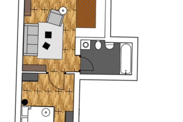 Pronájem bytu 2+1 48 m², Marienstr. 26, Cvikov, Sasko Pronájem bytu 2+1 48 m², Marienstr. 26, Cvikov, Sasko