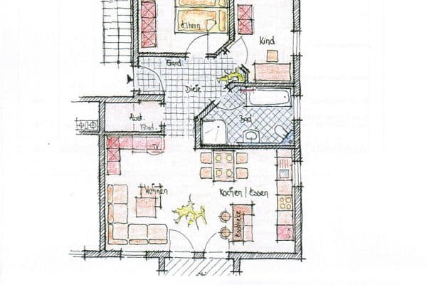 Pronájem bytu 3+1 96 m², Reichsdorfstraße 3, Sennfeld Pronájem bytu 3+1 96 m², Reichsdorfstraße 3, Sennfeld