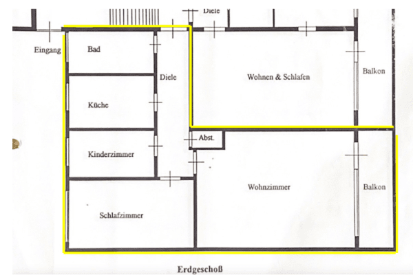 Pronájem bytu 3+1 84 m², Kerpen Horrem Pronájem bytu 3+1 84 m², Kerpen Horrem