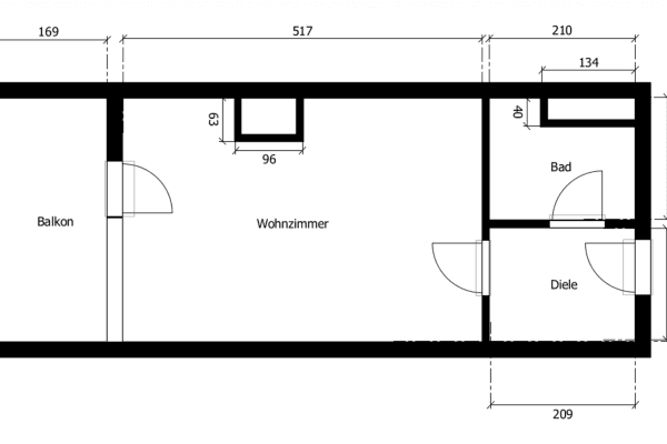 Pronájem bytu 1+1 28 m², Mailänderstraße 18, Frankfurt am Main, Hessen Pronájem bytu 1+1 28 m², Mailänderstraße 18, Frankfurt am Main, Hessen